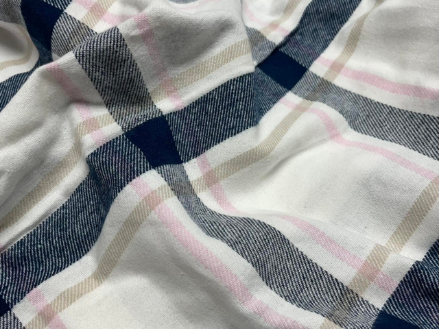 100% Organic Cotton Yarn Dyed Flannel